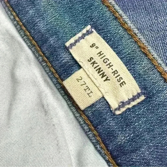 MADEWELL 9" High-Rise Skinny Jeans in Allegra Wash Rip & Repair Edition Sz. 27 T - Picture 15 of 15